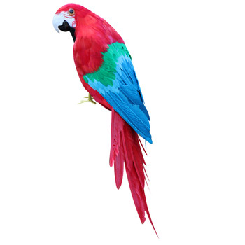 Macaw pastoral photography props feather ornaments