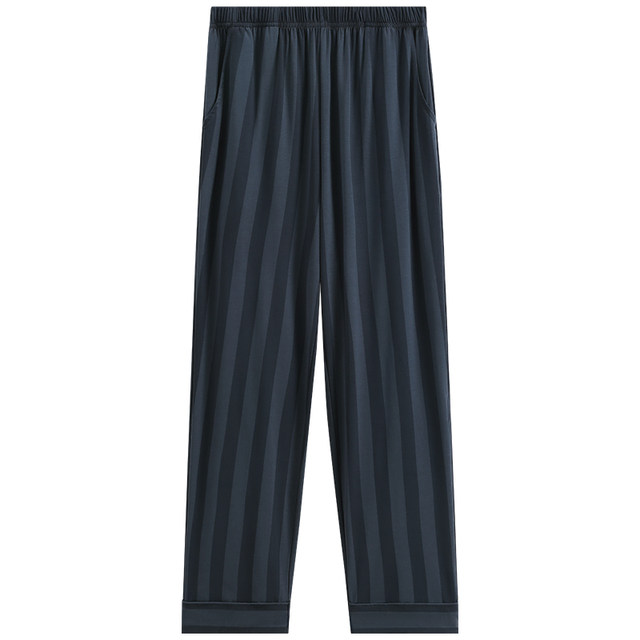 Fenten men's spring and autumn pure cotton striped home clothes trousers Fenten men's spring and autumn pure cotton striped home clothes trousers