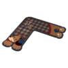 Retro American cartoon kitchen floor mat L-shaped anti-slip mat