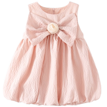 Robe dété pour filles nouveau style robe de princesse pour bébé gilet robe dété pour enfants 2024