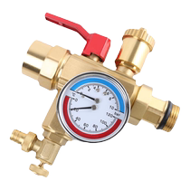 Tianyi Jinniu high-flow floor heating water collector special valve set high-end all-copper water inlet and return valve 25 32