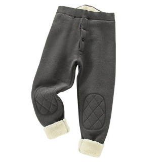 秋冬男童保暖裤一体加绒加厚儿童秋裤中大童高腰宝宝内穿打底棉裤