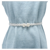 Ceinture de vivacité Femme Décoration dune robe avec une chaîne de mode coréenne perles fines de la chaîne de taille en été sur environ 100 tours élastiques