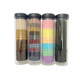 Korean fresh jelly color black barrel hair tie with ponytail