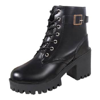 Handsome Martin boots for women British style Internet celebrity sponge cake bike boots for women in early autumn 2024 new versatile plus velvet short boots