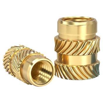 Brass earth eight hot melt nut