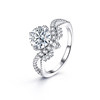 IDO Forever cultured diamond cluster setting wedding ring