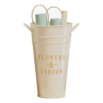 Yoga mat storage basket household badminton racket foam roller