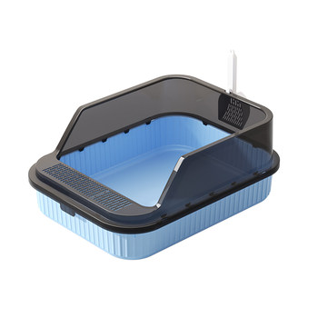 Cat litter box extra large anti-splash semi-enclosed litter box