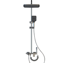 Gun ash shower set home bathroom four-speed rain shower toilet bath full copper shower head