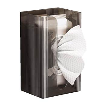Tissue box wall-mounted facial tissue washing towel storage box