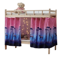 2024 New Student Dormitory Bed Curtain Top Curtain Partition Curtain Dormitory Top and Bottom Bunk Strong Blackout Bed Curtain Blocking Cloth