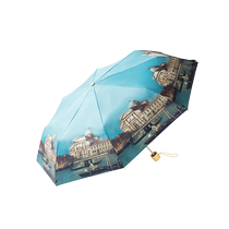 (Self-operated) FULTON Fulton imported Van Gogh co-branded sun umbrella womens sun protection anti-UV retro umbrella