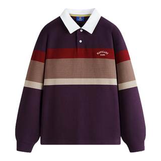 NAVIGARE意大利小帆船撞色翻领长袖T恤男秋季休闲纯棉条纹POLO衫