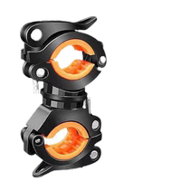 Flashlight Bracket Bicycle Light Clamp Flashlight Bracket Headlight Stand 360 Degree Universal Ball Rotating Clamp Lamp Holder