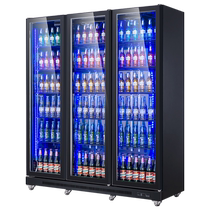 Domi beer cabinet beverage refrigeration display cabinet alcohol convenience store freezer commercial cold drink cabinet bar supermarket refrigerator