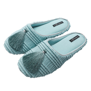 Jia Liv 2024 New Light Luxury Cotton Slippers Women's Indoor Home Non-slip Silent Baotou Confinement Shoes Chinese Style