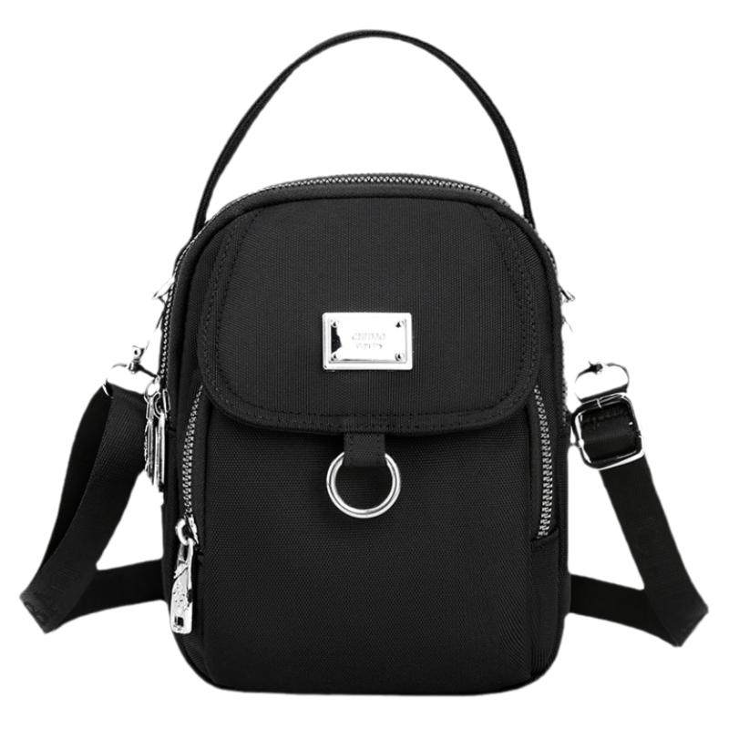 2025 Spring Canvas Small Bag Mini Mobile Phone Bag Women's Crossbody Lightweight Versatile Handbag Mobile Phone Bag Women's Bag