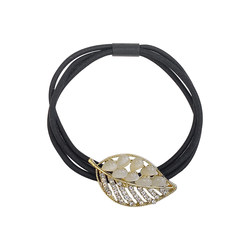 ພາສາເກົາຫຼີສູງ temperament cat's eye leaf head rope high elastic rubber band women's tie high-end ponytail headband