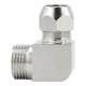 Copper tube right-angle threaded elbow
