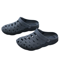 Imported Vietnamese Wentu Baotou Sandals Men's Natural Rubber Non-slip Wear-Resistant Beach Shoes Sandals Slippers Croc Shoes Soft Sole