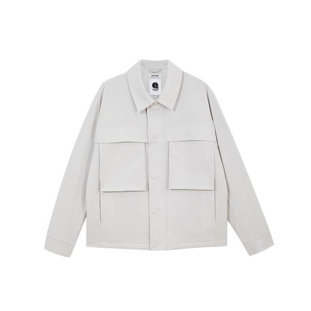 Tq District Yan Zhi Jack Jones 24 autumn and winter outdoor leisure solid color straight elastic lapel cotton clothing men's clothing