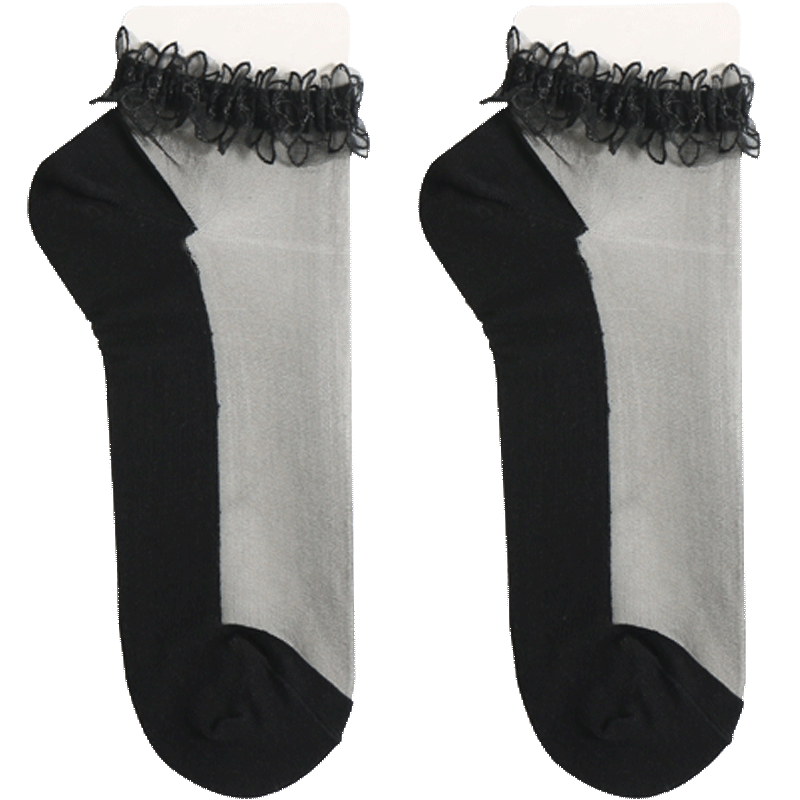 Модные кружевные зимние дышащие летние женские носки в японском стиле с любовью