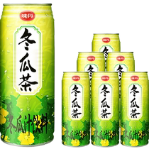 台湾生产VEDAN 味丹冬瓜茶植物茶饮料475ml*6罐家庭饮品老品牌