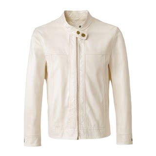 Loose casual stand collar leather jacket for women 2025 new