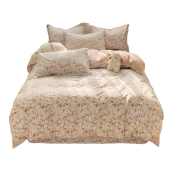 Invoiceable three-piece bed sheet set for girls student dormitory