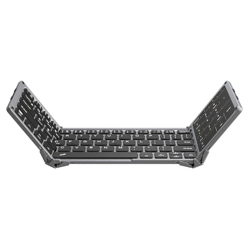 BOW Bluetooth folding wireless keyboard and mouse set with digital touch, suitable for Huawei, Xiaomi mobile phones, tablets, Apple iPad laptops, universal for girls' office typing