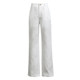 Yue Feixue ແອວສູງ linen 100% ກາງເກງຂາຊື່ບາງ