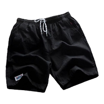 Shorts mens casual large size five-quarter pants summer comfortable and trendy summer thin material medium pants loose Chinese beach large pants