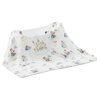 布比婴儿纱布浴巾新生宝宝纯棉包被儿童洗澡超软吸水裹巾A类全棉