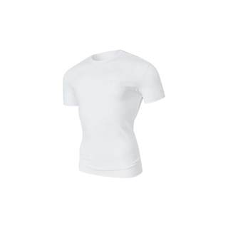 Мужская облегающая одежда для фитнеса из чистого хлопка с короткими рукавами, впитывающая пот и дышащая.