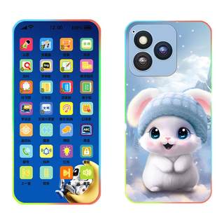 儿童玩具手机触屏仿真电话模型宝宝益智早教婴儿可啃咬可充电女孩