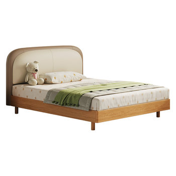 Xilinmen simple solid wood children's soft bed