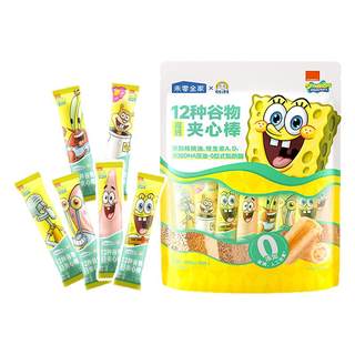 未零全家12种谷物高钙夹心棒180g/40包 儿童零食米果棒手指泡芙条