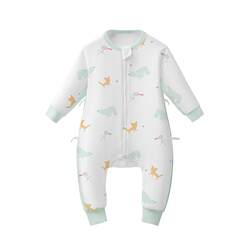October Crystal Baby Sleeping Bag, Split-Leg Spring/Summer Style, Gauze Children's Baby Spring Anti-Kick Blanket, Universal for All Seasons