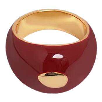 Enamel dripping ring for women high-end retro niche