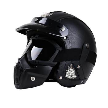 Kco3c retro motorcycle helmet