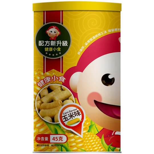 我D小蔡蔡米菓条酥脆糙米卷儿童粗粮谷物营养米果条罐装健康零食