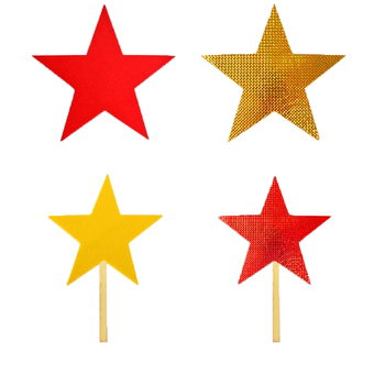 Five-pointed star holding props children's chorus supplies