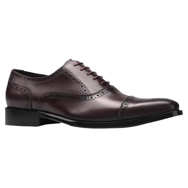Wear-resistant carved inseam business handmade formal leather shoes