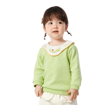 (Same style in the mall) Balabala girls jeans childrens pants summer clothes medium and large childrens trousers