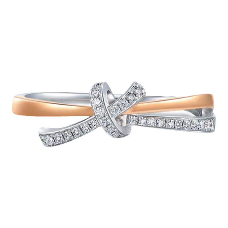 Chow Sang Sang PROMESSA color gold diamond ring
