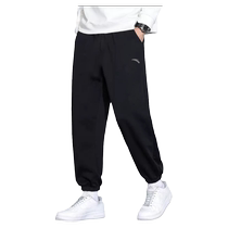 Anta Pants Casual Mens Spring Bouquet Leggings Pants Mens Black Plus Suede Men Pants Sports Pants American Pants Men