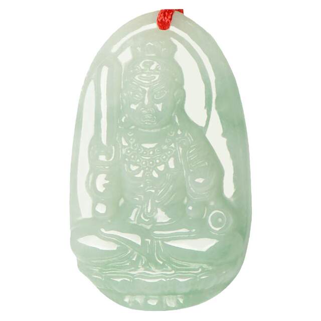 Jade zodiac natal Buddha patron saint male and female pendant