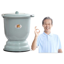 Special spittoon for the elderly household bedroom high-footed toilet with lid for pregnant women urinal bucket basin removable toilet