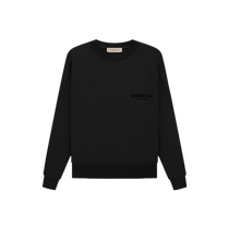 ESSENTIALS official flagship store flocked printed LOGO pullover mens casual trendy brand round neck sweatshirt womens fashion
